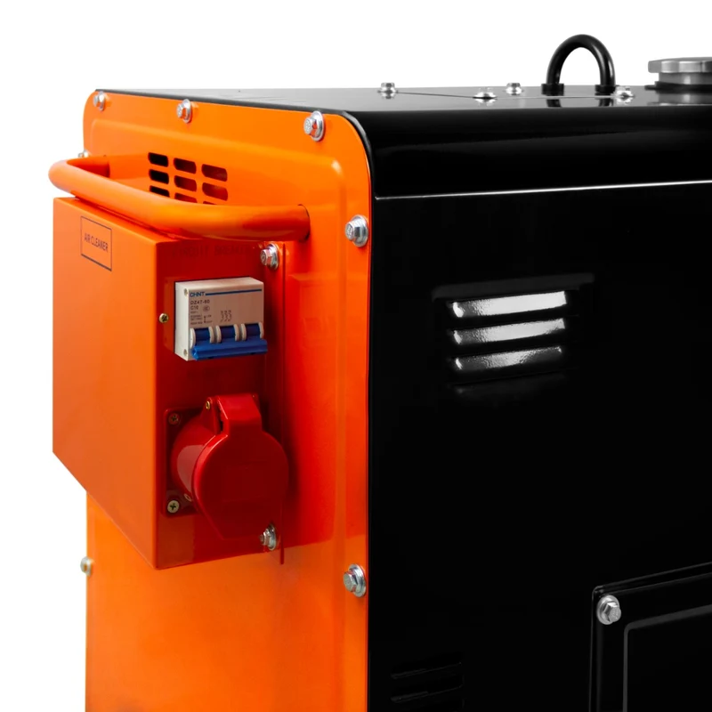 T-Mech Générateur à Diesel Triphasé 400 V - 6 500 W