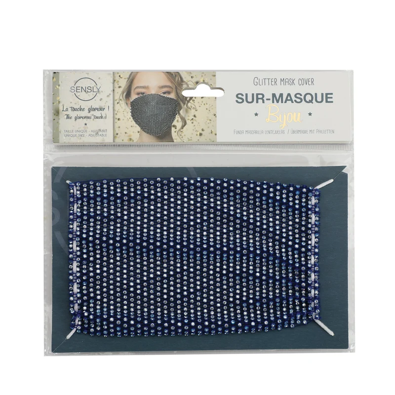 SURMASQUE PAILLETTE ASST BLANC/NOIR/ROSE