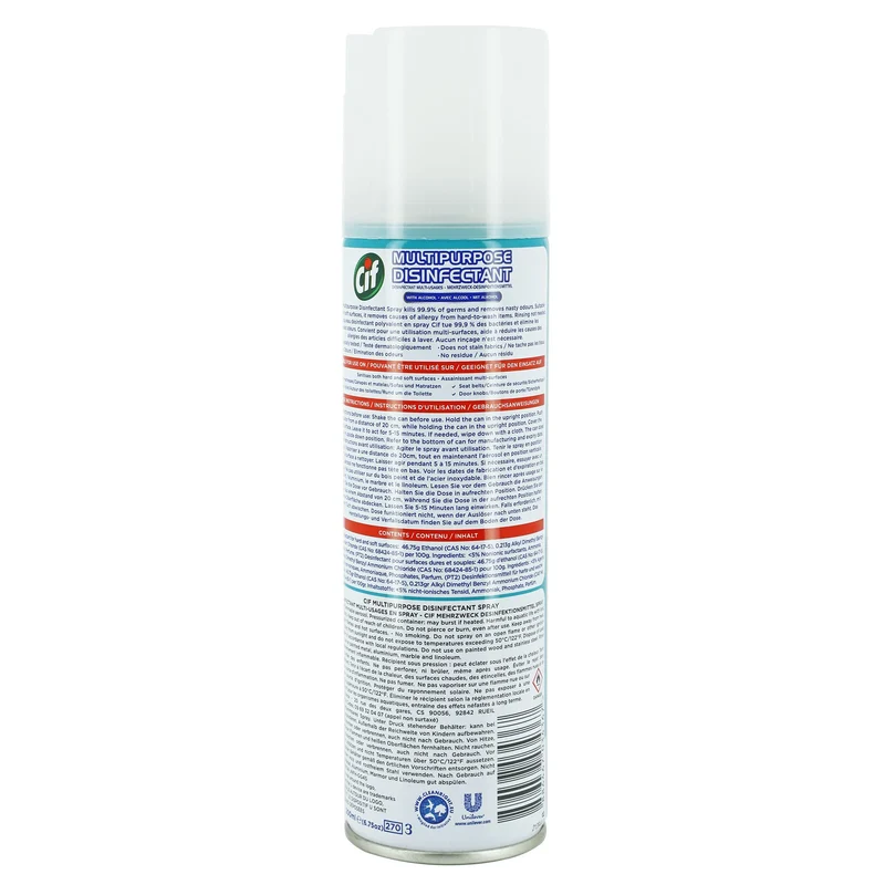 Spray désinfectant multi-surface