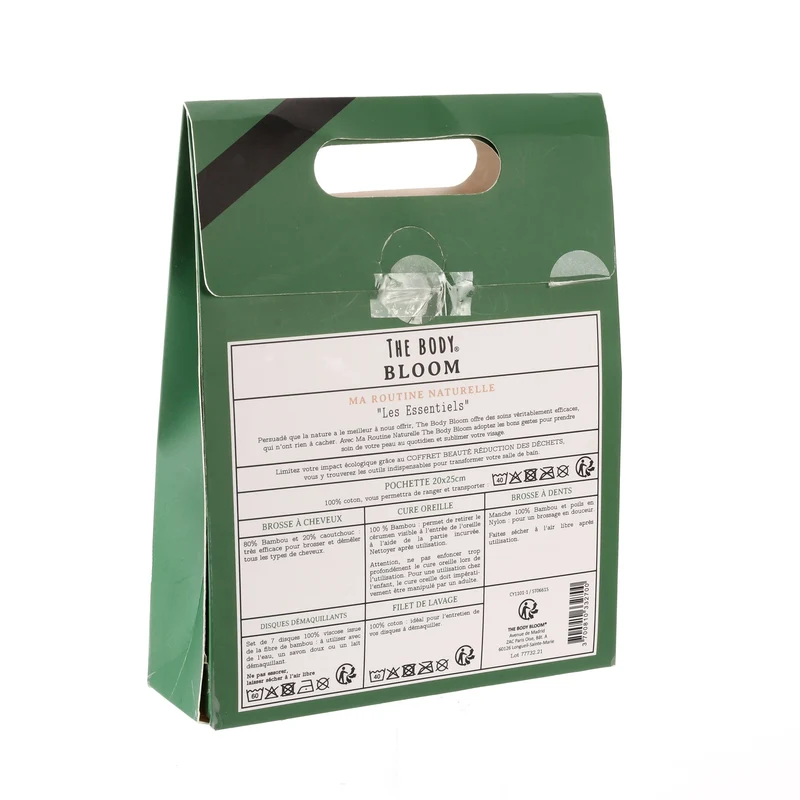 Trousse beauté de produits naturels