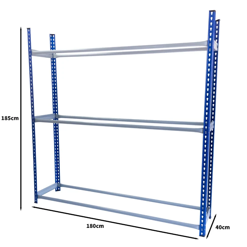 Monster Racking - 1 Rayonnage T-Rax pour Pneus en Acier Bleu 180cm x 40cm x 185cm
