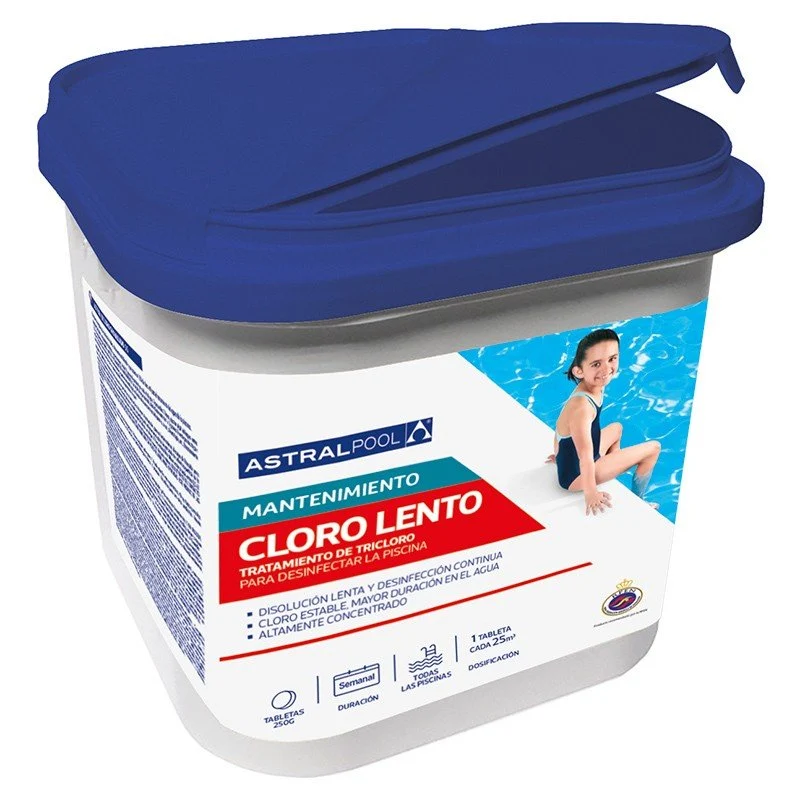AstralPool Tabletas 250 g Cloro lento para piscina