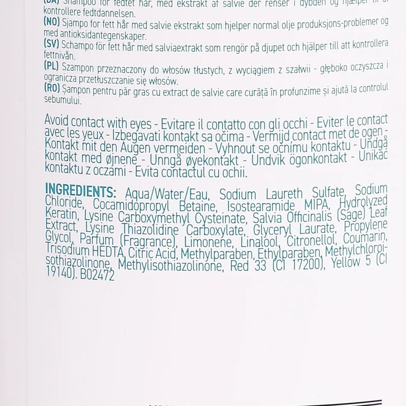 SHAMPOING CHEVEUX GRAS