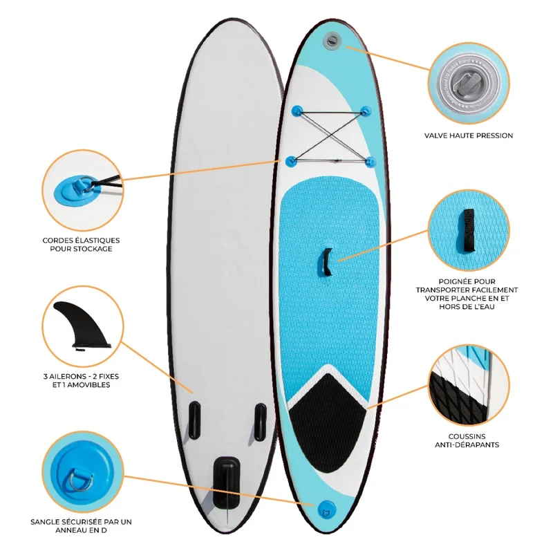Planche de SUP Gonflable 3 m - Bleu