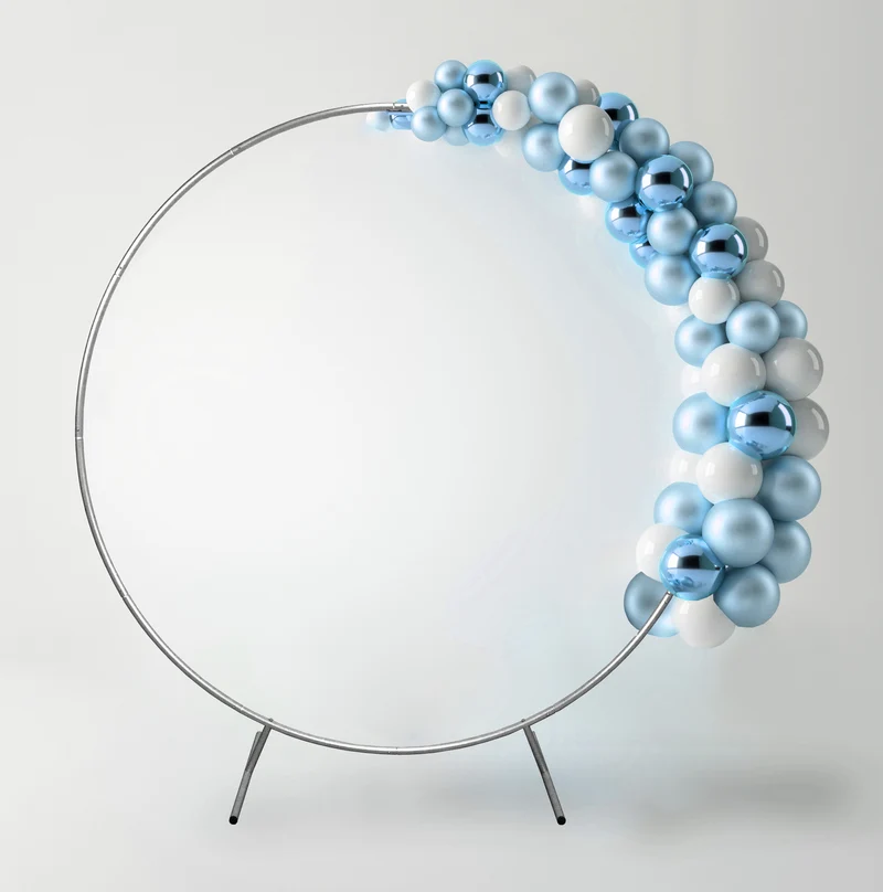 Arche Circulaire à Décorer pour Mariage 200 cm - Argenté