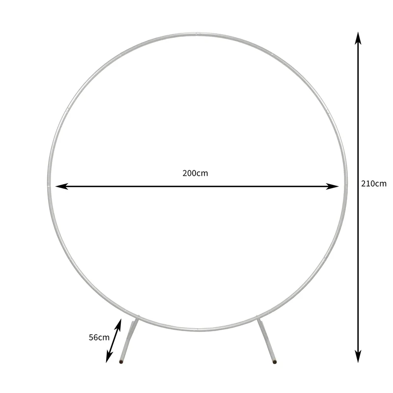 Arche Circulaire à Décorer pour Mariage 200 cm - Blanc