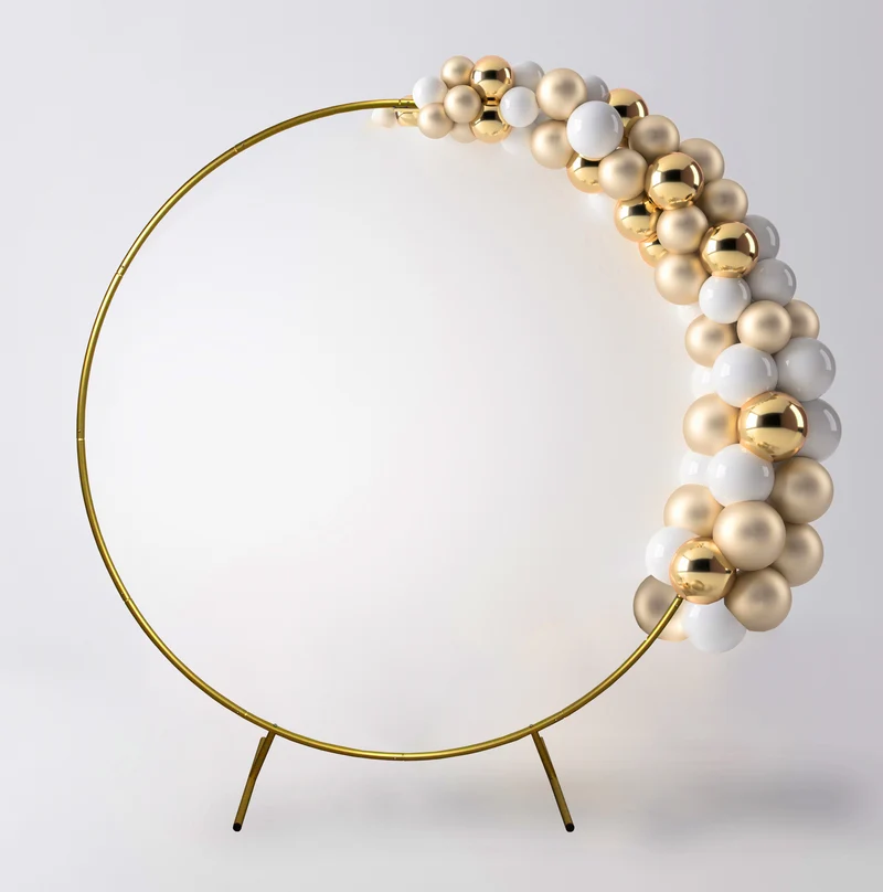 Arche Circulaire à Décorer pour Mariage 200 cm - Doré