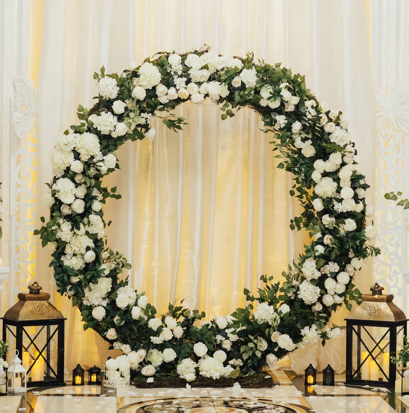 Arche Circulaire à Décorer pour Mariage 200 cm - Doré