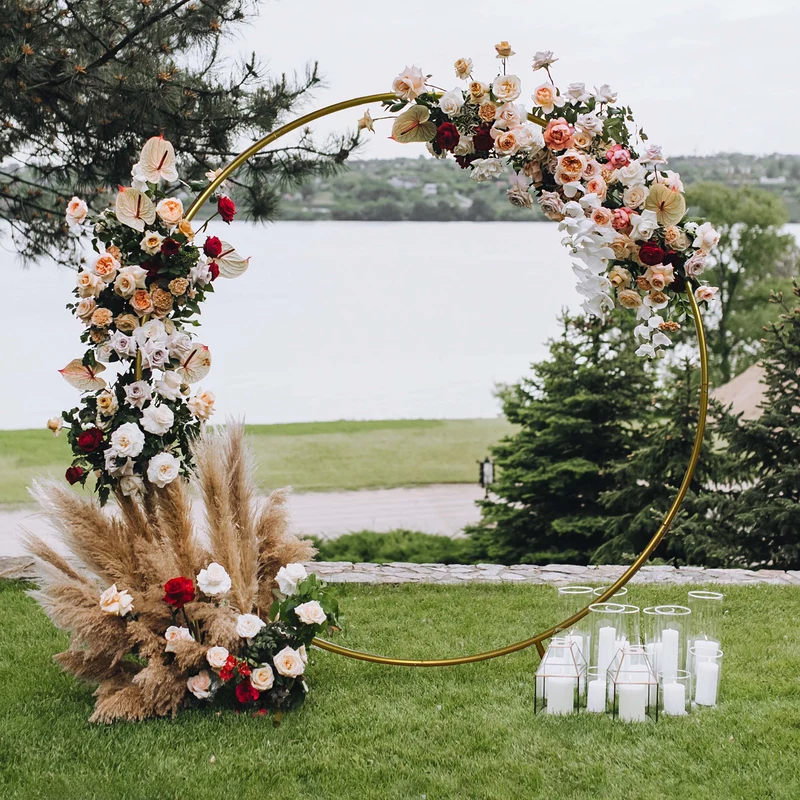 Arche Circulaire à Décorer pour Mariage 200 cm - Doré
