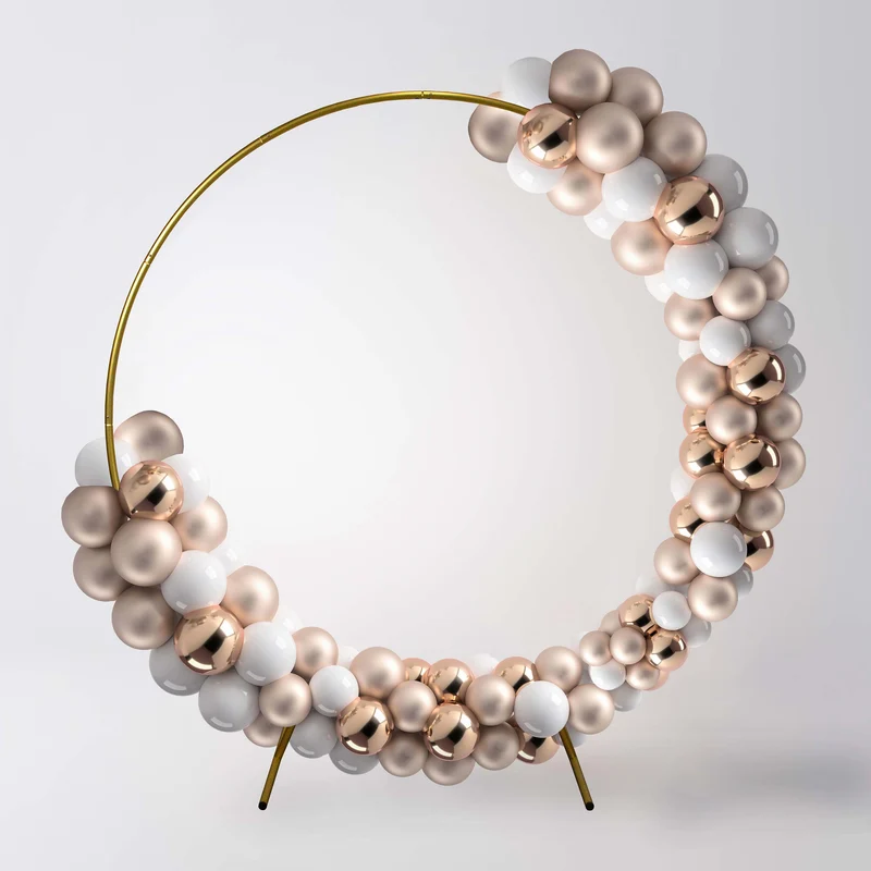 Arche Circulaire à Décorer pour Mariage 200 cm - Doré