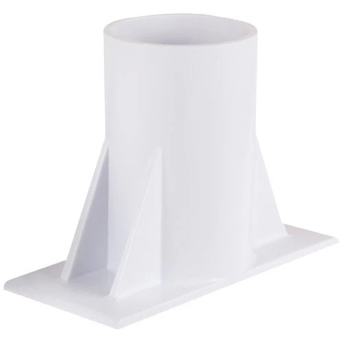 Base blanche pour rouleau solaire de piscine hors terre