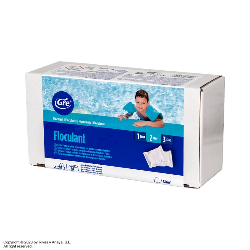 Floculante en cartuchos GRE. 1 kg.