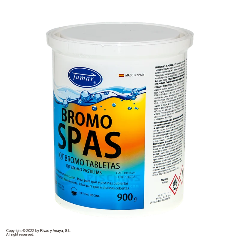 Bromo Spas. Bromo tabletas 20 g. Tamar. 0,9 kg.