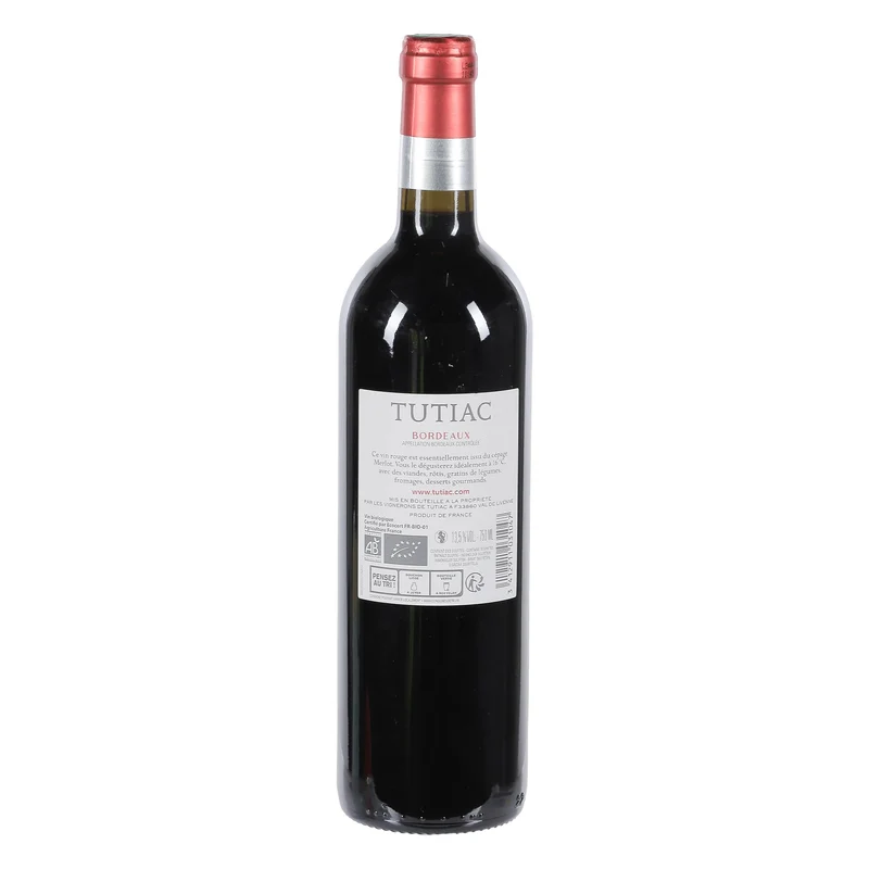 TUTIAC BORDEAUX AOC 2019 13,5% BIO