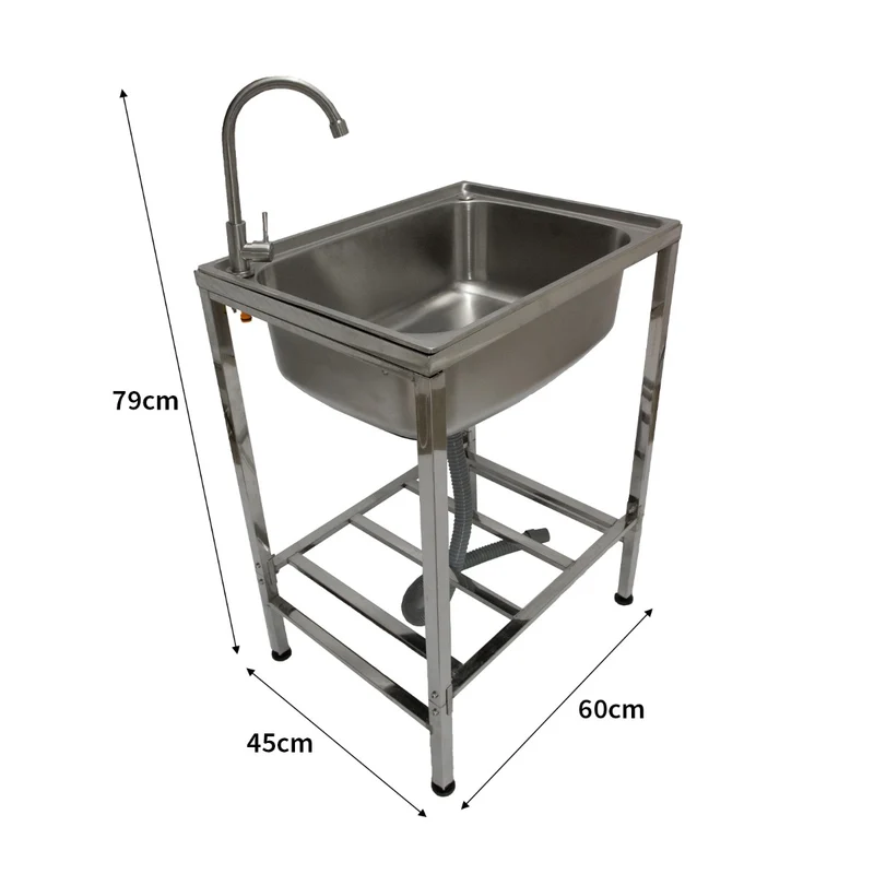 Évier de Camping en Acier Inoxydable