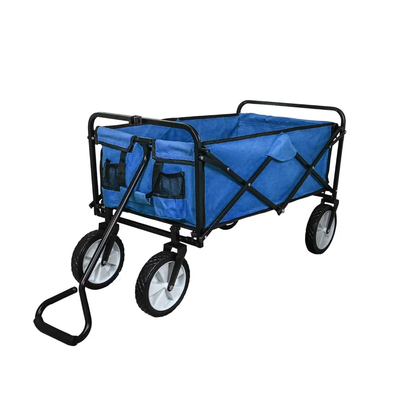 Chariot Pliable de Jardin – Bleu