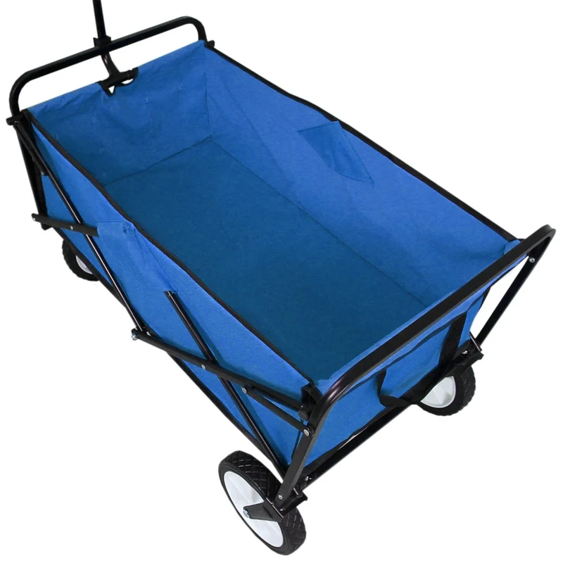 Chariot Pliable de Jardin – Bleu