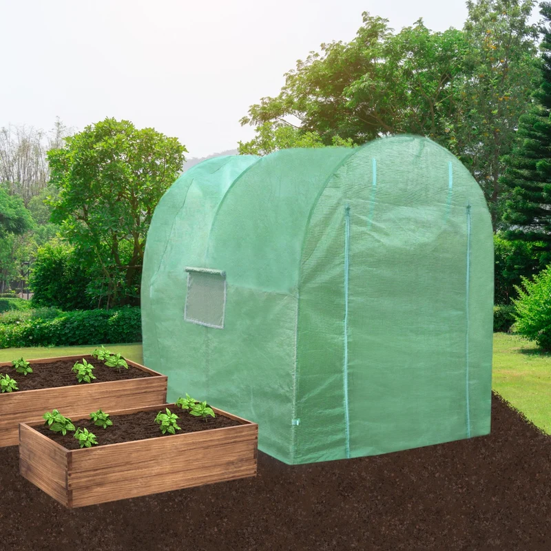 Serre Polytunnel 19mm 4m x 2m avec Étagères