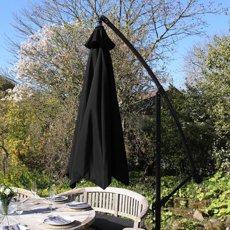Parasol Déporté de 3 m - Noir
