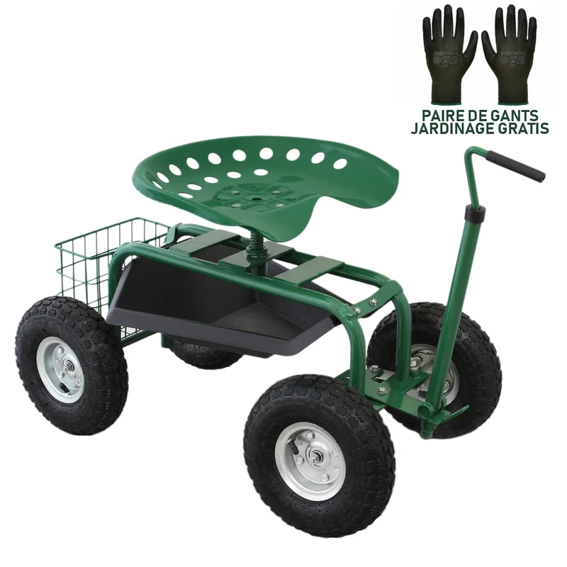 Siège Roulant pour Jardin
