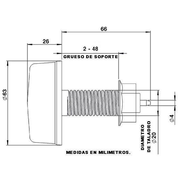 Mando neumático PVC goma
