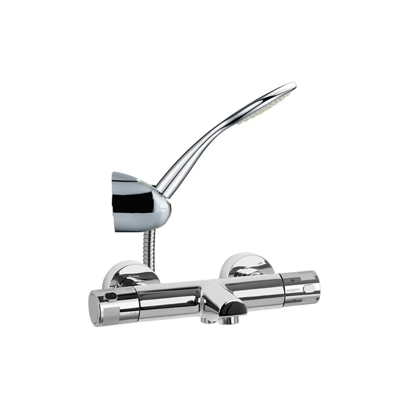 Ramon Soler - Grifo de baño-ducha termostático Termotech con equipo de ducha cromo