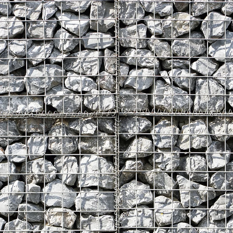 Lot de 4 Paniers de Gabions 100 cm x 80 cm x 30 cm