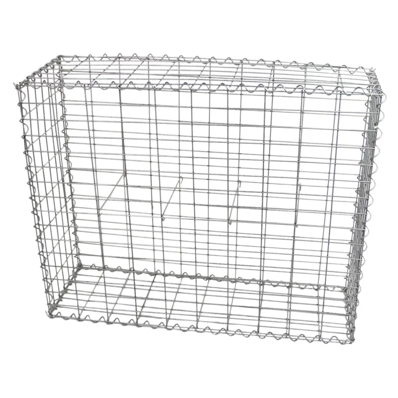 Lot de 4 Paniers de Gabions 100 cm x 80 cm x 30 cm