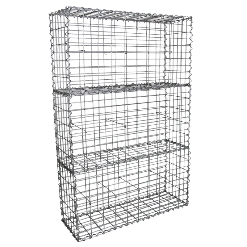 Lot de 6 Paniers de Gabions 100 cm x 50 cm x 30 cm