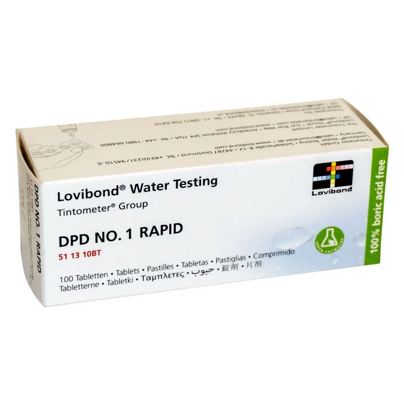 Caja Reactivos DPD-1 RAPID POOLTESTER TABLETAS (100 UDS)