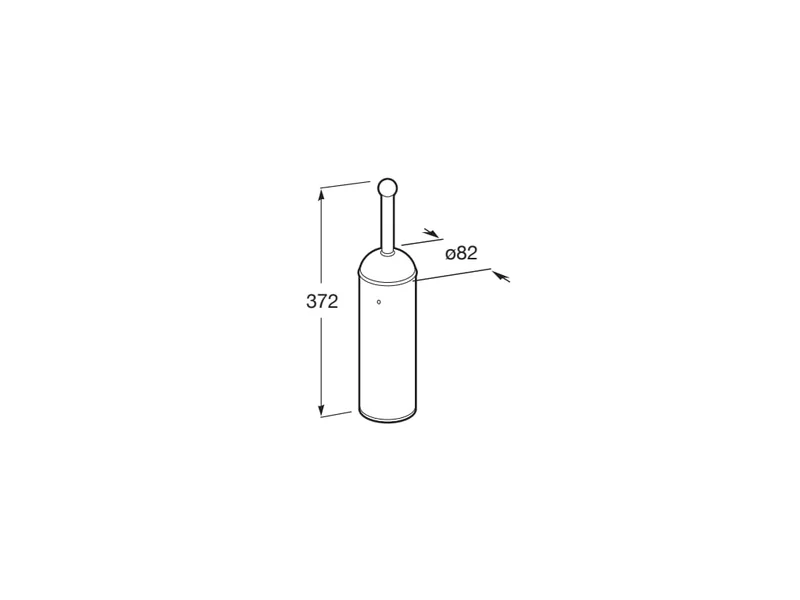 Roca - Escobillero de pared Carmen Cromado A817008001