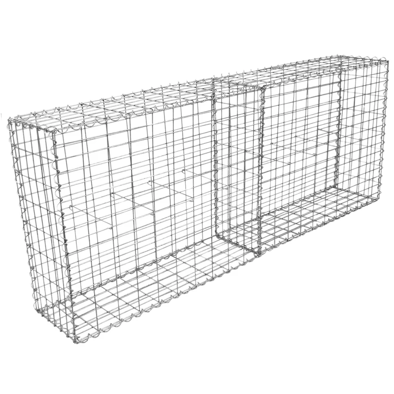 Lot de 2 Paniers de Gabions 100 cm x 95 cm x 30 cm