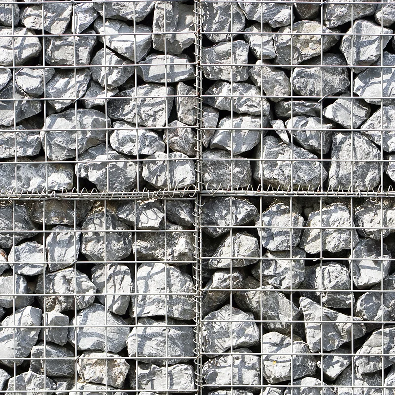 Lot de 2 Paniers de Gabions 100 cm x 80 cm x 30 cm