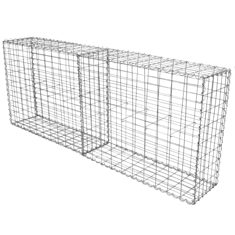 Lot de 2 Paniers de Gabions 100 cm x 80 cm x 30 cm