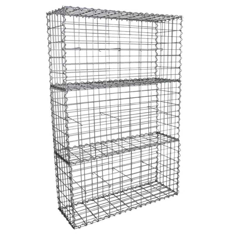 Lot de 3 Paniers de Gabions 100 cm x 50 cm x 30 cm