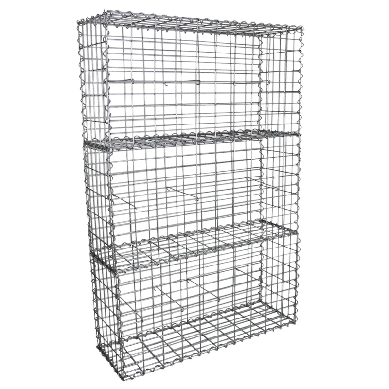 Lot de 3 Paniers de Gabions 100 cm x 50 cm x 30 cm
