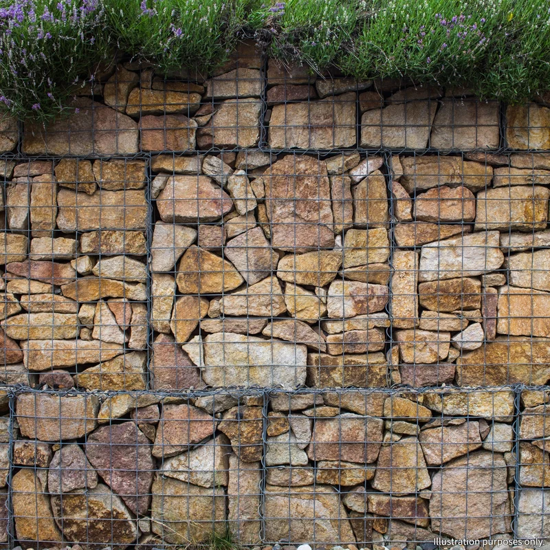 Lot de 3 Paniers de Gabions 100 cm x 30 cm x 30 cm