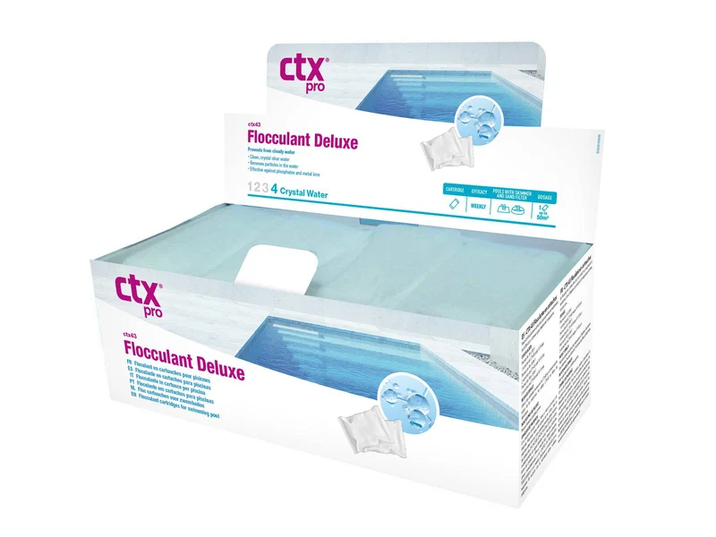 CTX-43 Floculante Deluxe (Cartucho 125gr) embalagem com 8 cartuchos