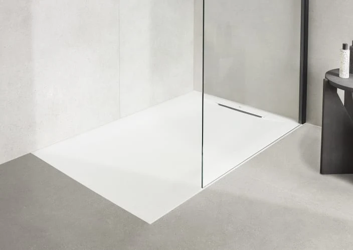 Roca - Plato de ducha Pyros extraplano de STONEX® Beige