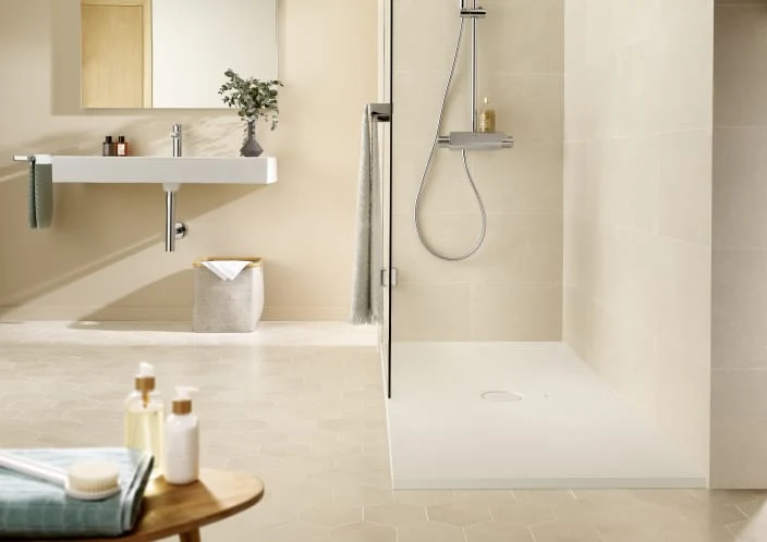 Roca - Plato de ducha Cratos extraplano de SENCERAMIC® Blanco Mate