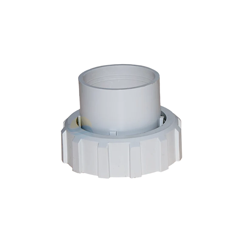 Racor blanco a rosca 1½" C/ junta tórica clorador salino Zodiac LM2