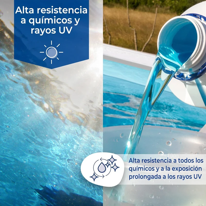 Gre - Liner para piscina de acero forma de 8 de 120 CM de altura