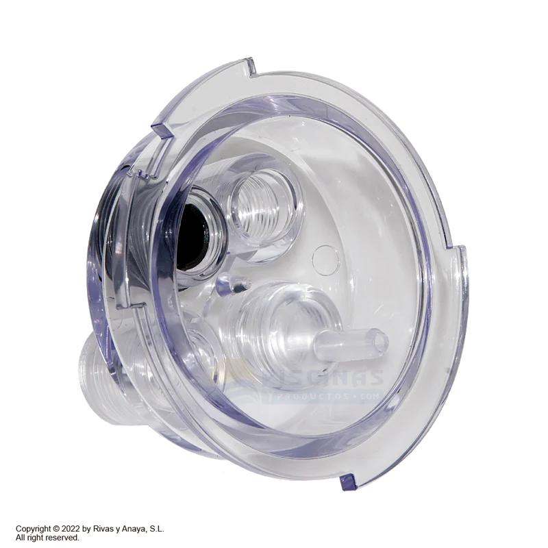 Tapa superior POD(con adaptador roscado para detector de caudal)para Electrolisis Tri pH, Tri Pro, pH Link y Dual Link de Zodiac