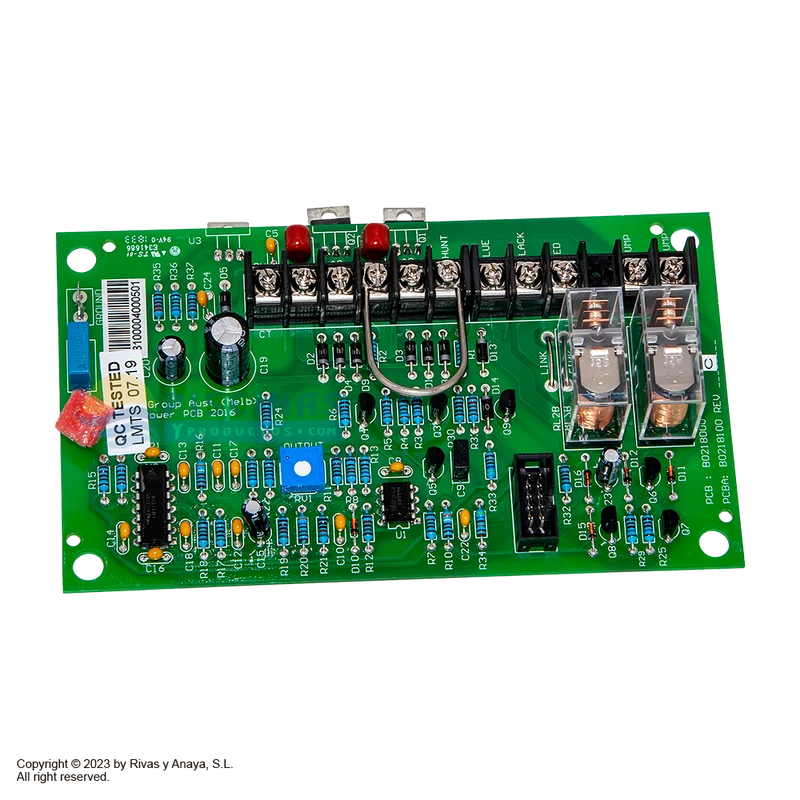 Carta electrónica alimentación Series LM2 del clorador salino Zodiac