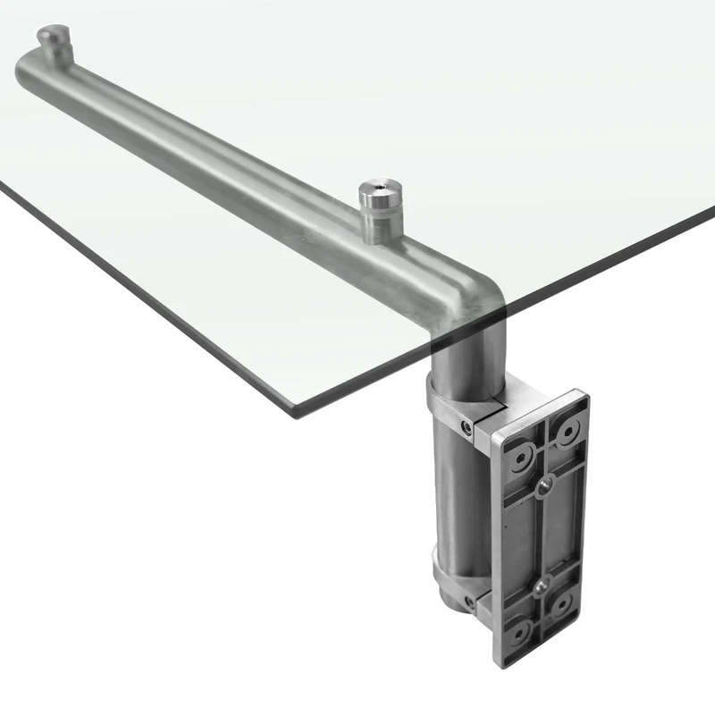 Canopé Auvent en Verre avec Supports - 144 cm x 80 cm