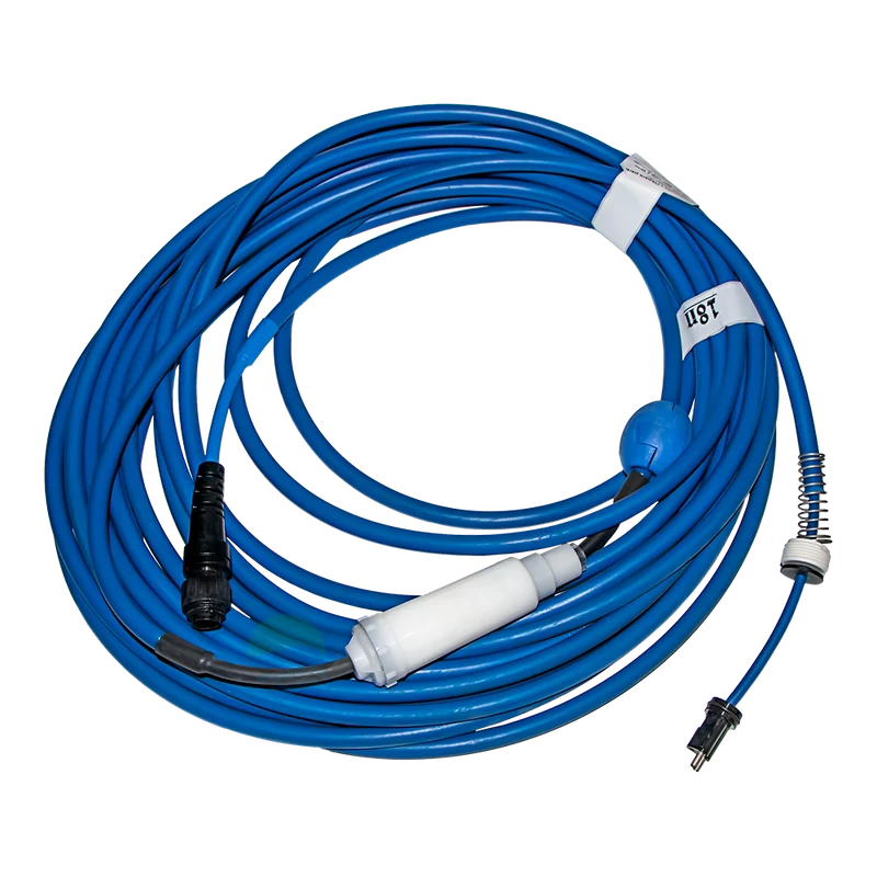 Cable 18 m.-Ø 13 mm., 2 hilos, azul, con Swivel para limpiafondos Dolphin