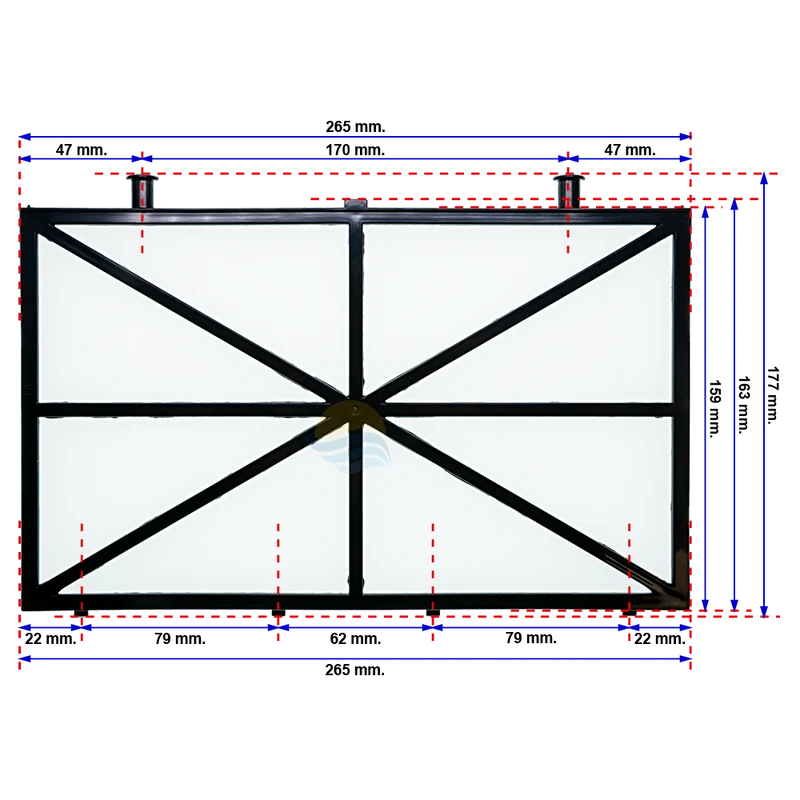 Kit 4 paneles filtración primavera Dolphin 9991433-ASSY
