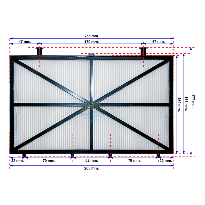 Kit 4 paneles filtración ultrafina Dolphin 9991432-ASSY