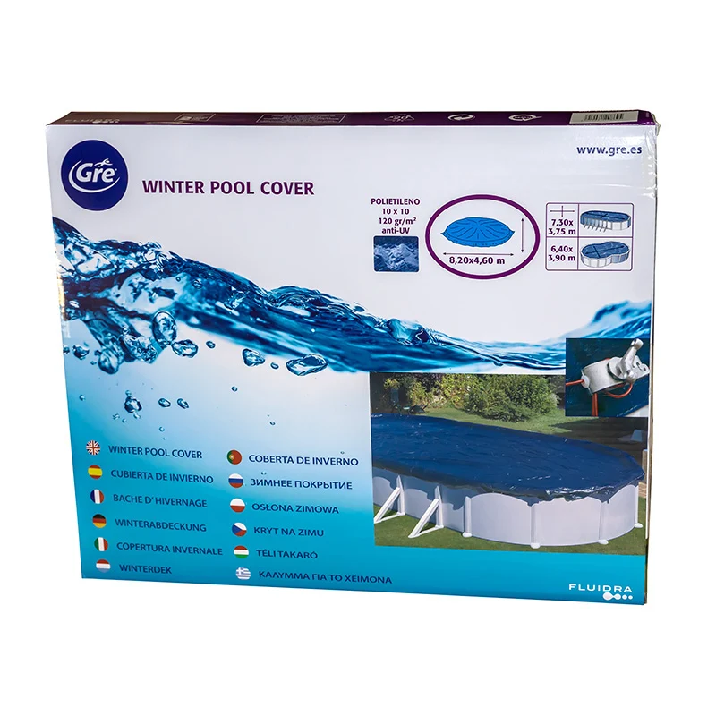 Cubierta invierno GRE 820 × 460 cm para piscina ovalada – CIPROV731