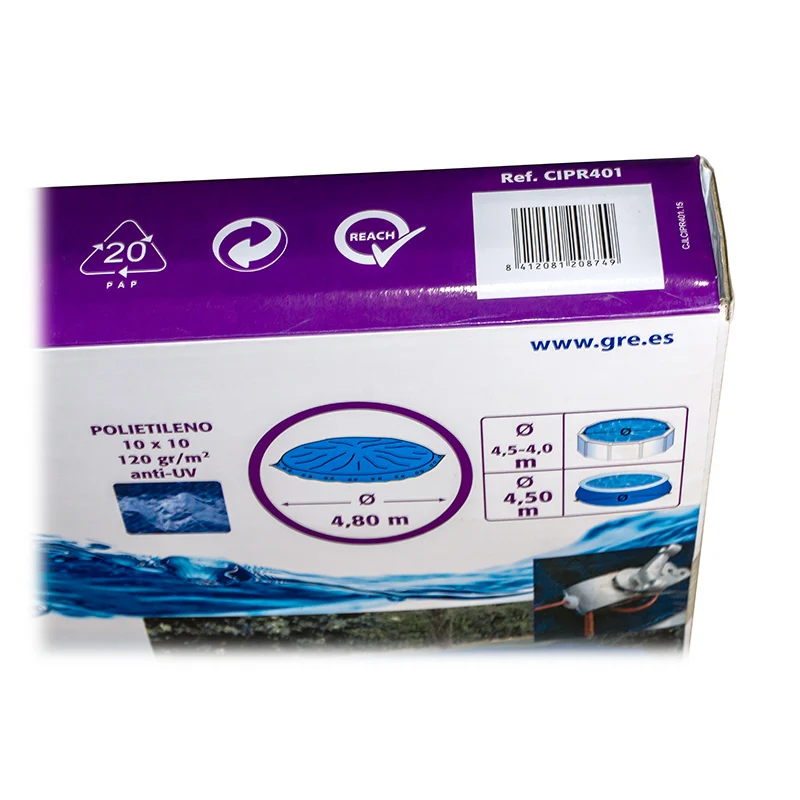 Cubierta invierno GRE Ø480 cm para piscina redonda Ø440-450 cm – CIPR401